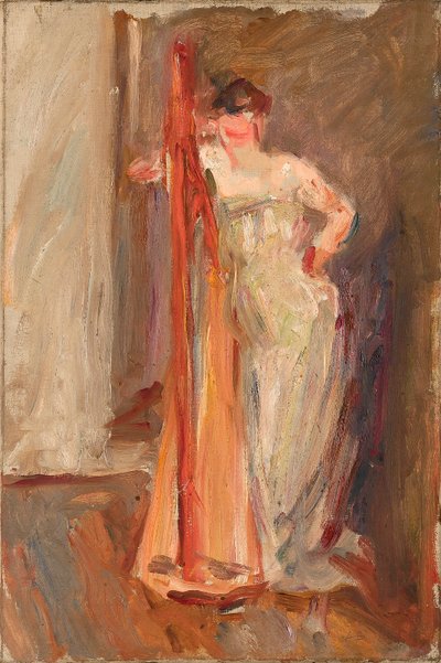 Femme à la harpe - vers 1905 - Albert de Belleroche